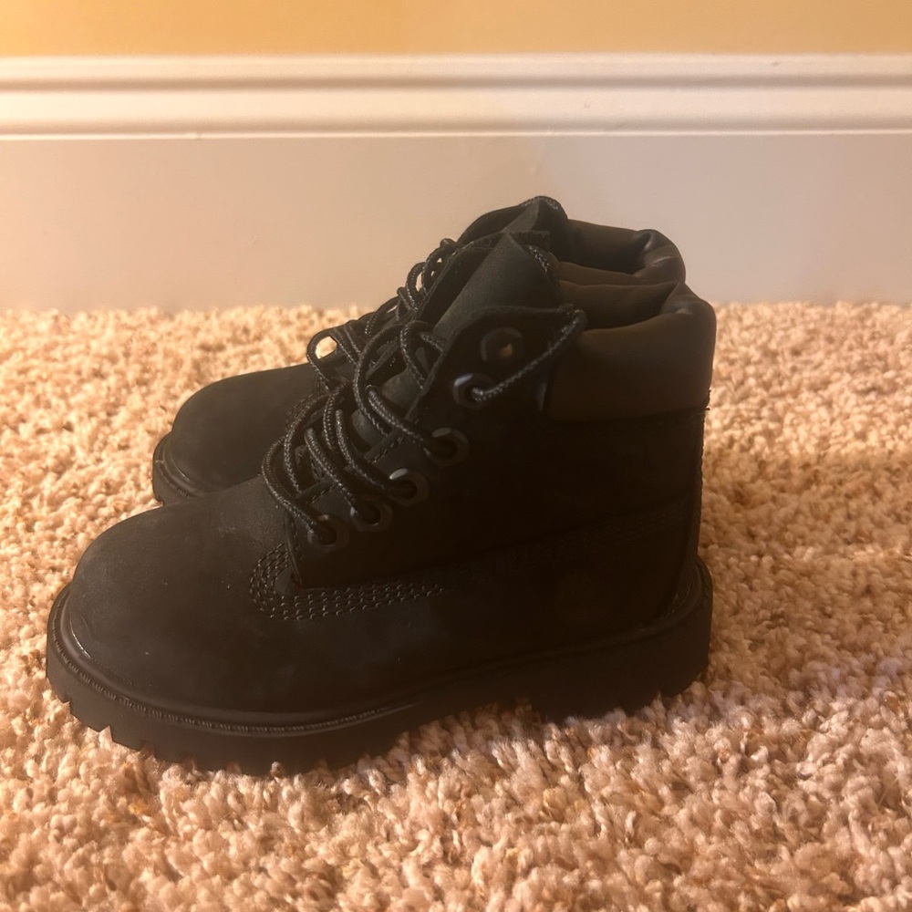 Toddler Boys Black Timberland Boots 8.5